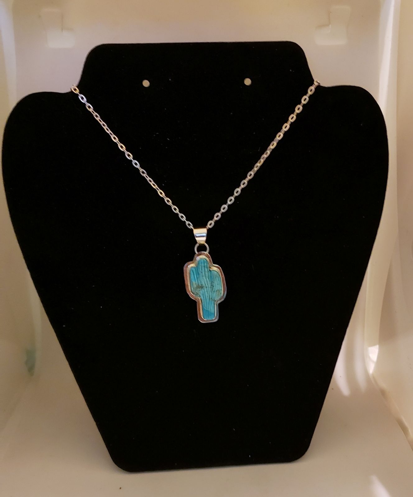 Catcus Pendant Necklace