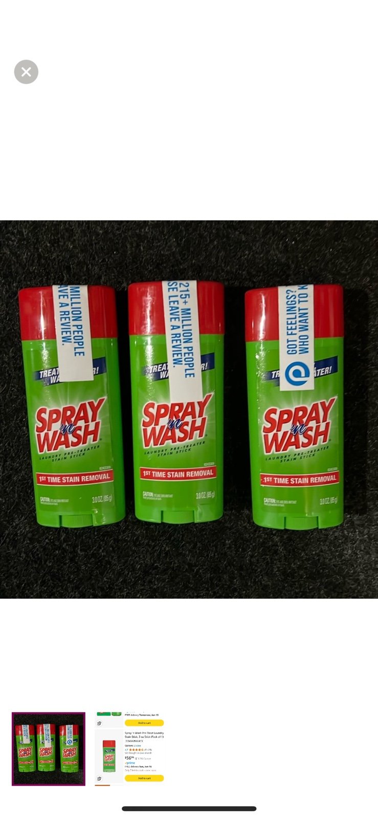 Discontinued New 3 pack Spray n Wash laundry pre treater stain sticks