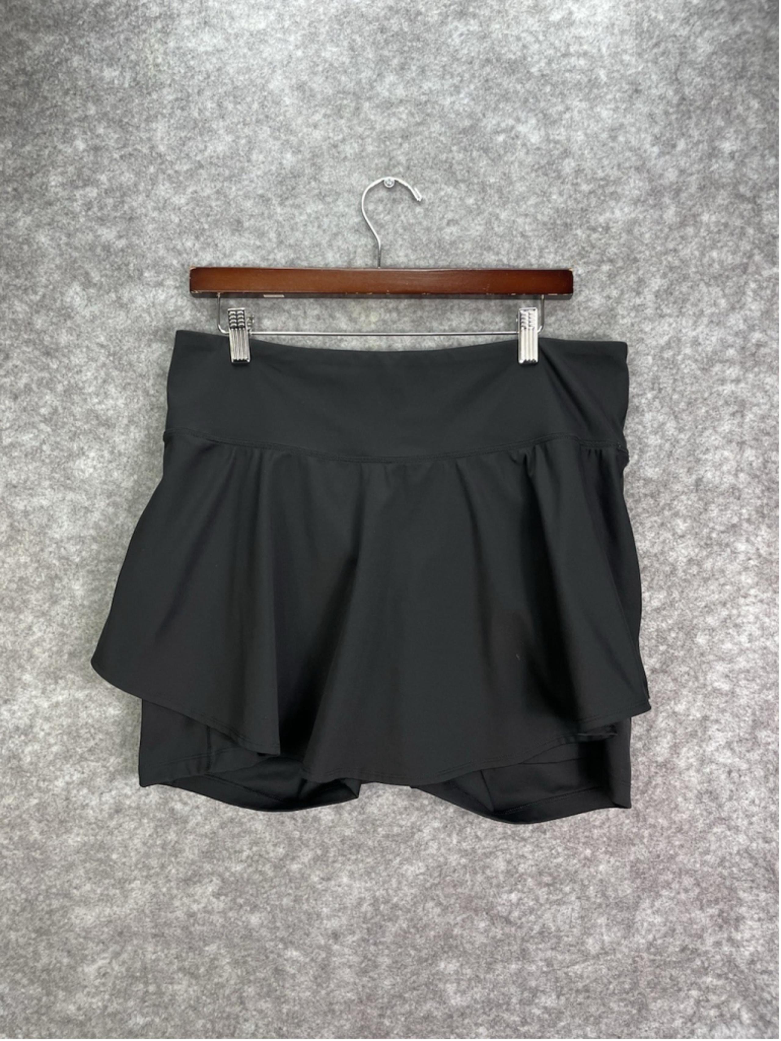 Old Navy Active Womens Performance High Rise GO-DRY Athletic Skort Black X-Large