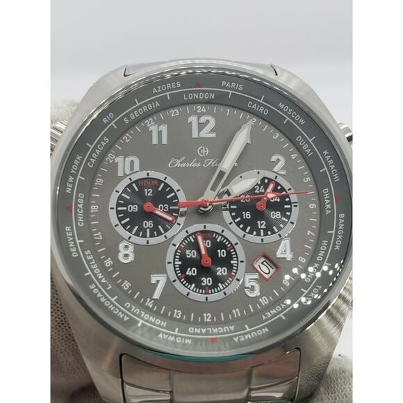 Charles Hutton Aristocrat Dual Time Men's Watch
