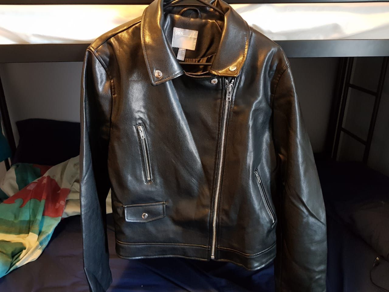 Asos Faux Leather Biker Jacket