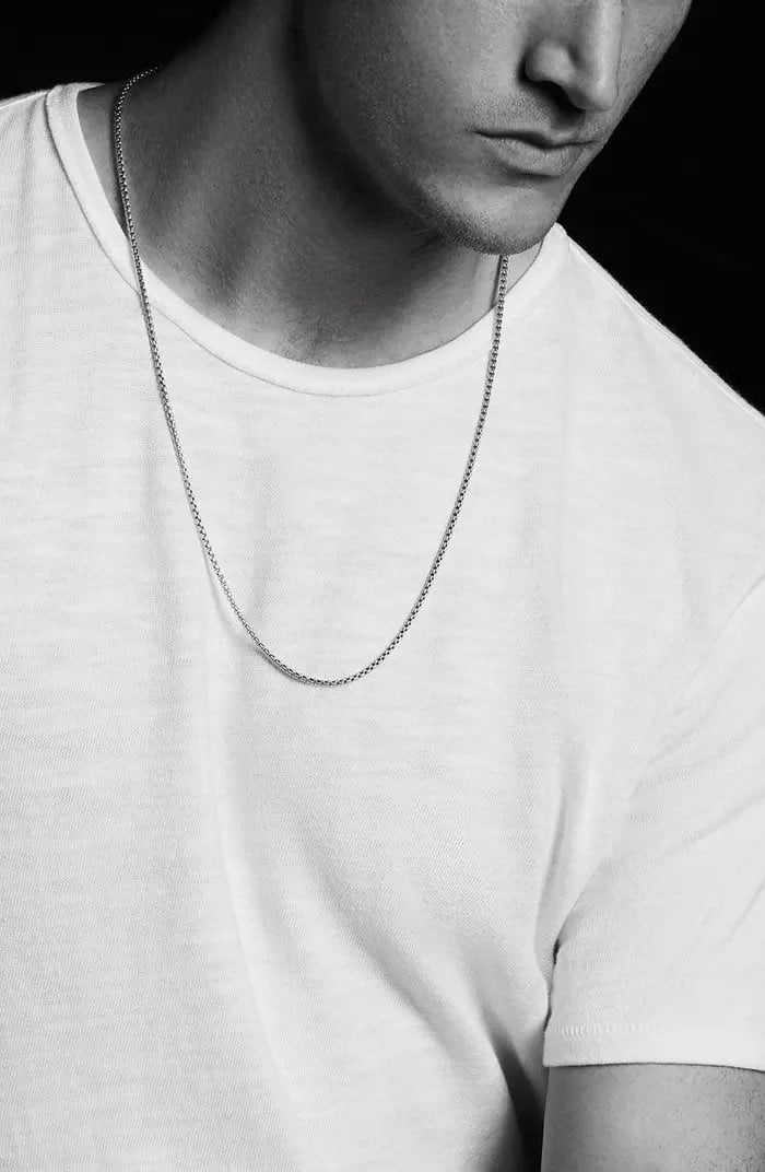 DAVID YURMAN Large Box Chain Men's Necklace