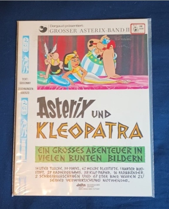 RARE Vintage Asterix Kleopatra German Comic Book 1985 Mint in Original Bag