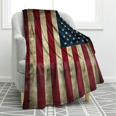 American Flag Blanket Vintage USA Flag