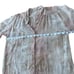Wilfred 100% Silk Womens Size Small Cream/pink Hi Low Henley Blouse Top