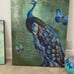 Canvas peacock