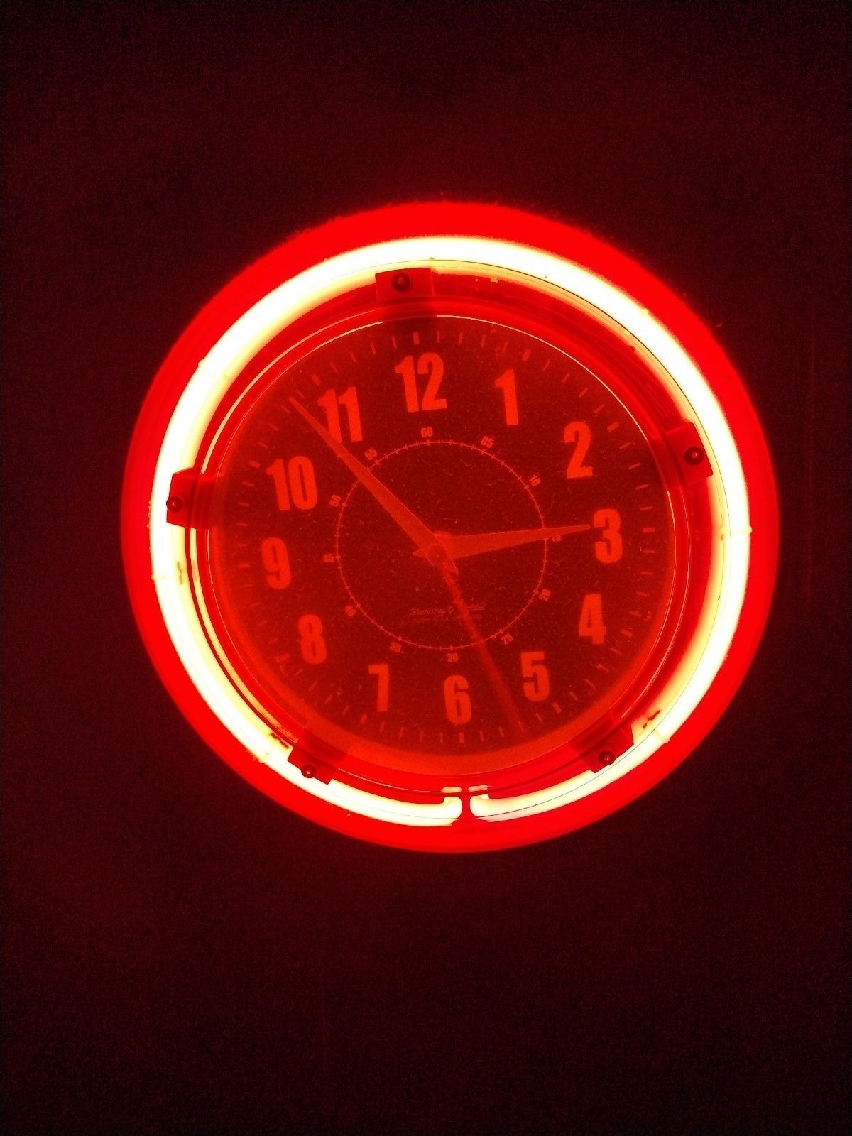 Pink Neon Wall Clock