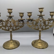 Vintage matching Brass candle holders
