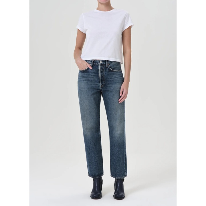 AGOLDE The 90s Relaxed High-Waist Straight Leg Jeans Size 32 Medium Wash Denim W
