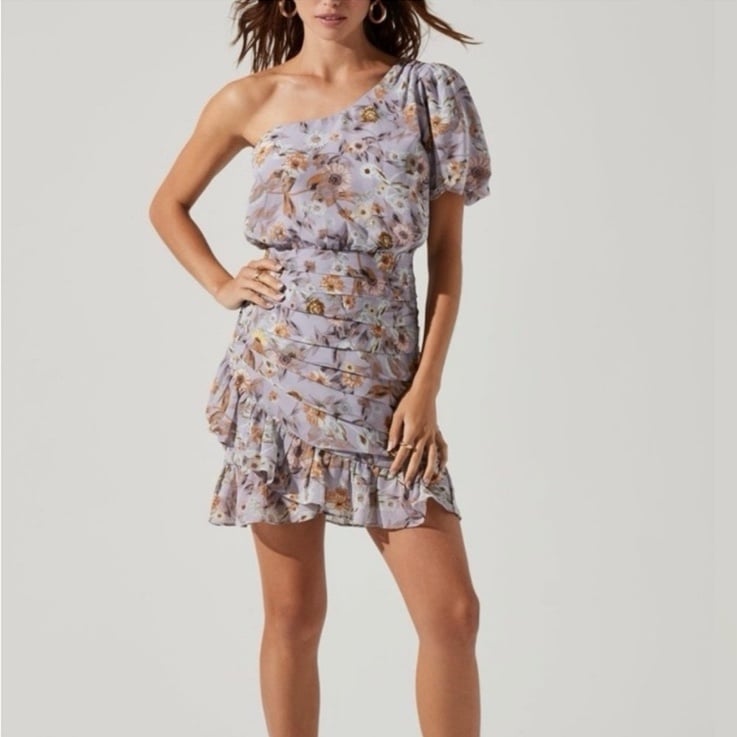 ASTR The Label One Shoulder Mini Dress