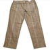 New Chico's Brown Gold Metallic Snake Croc Print Women's Pants Size 4R US 20Rq