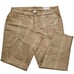 New Chico's Brown Gold Metallic Snake Croc Print Women's Pants Size 4R US 20Rq