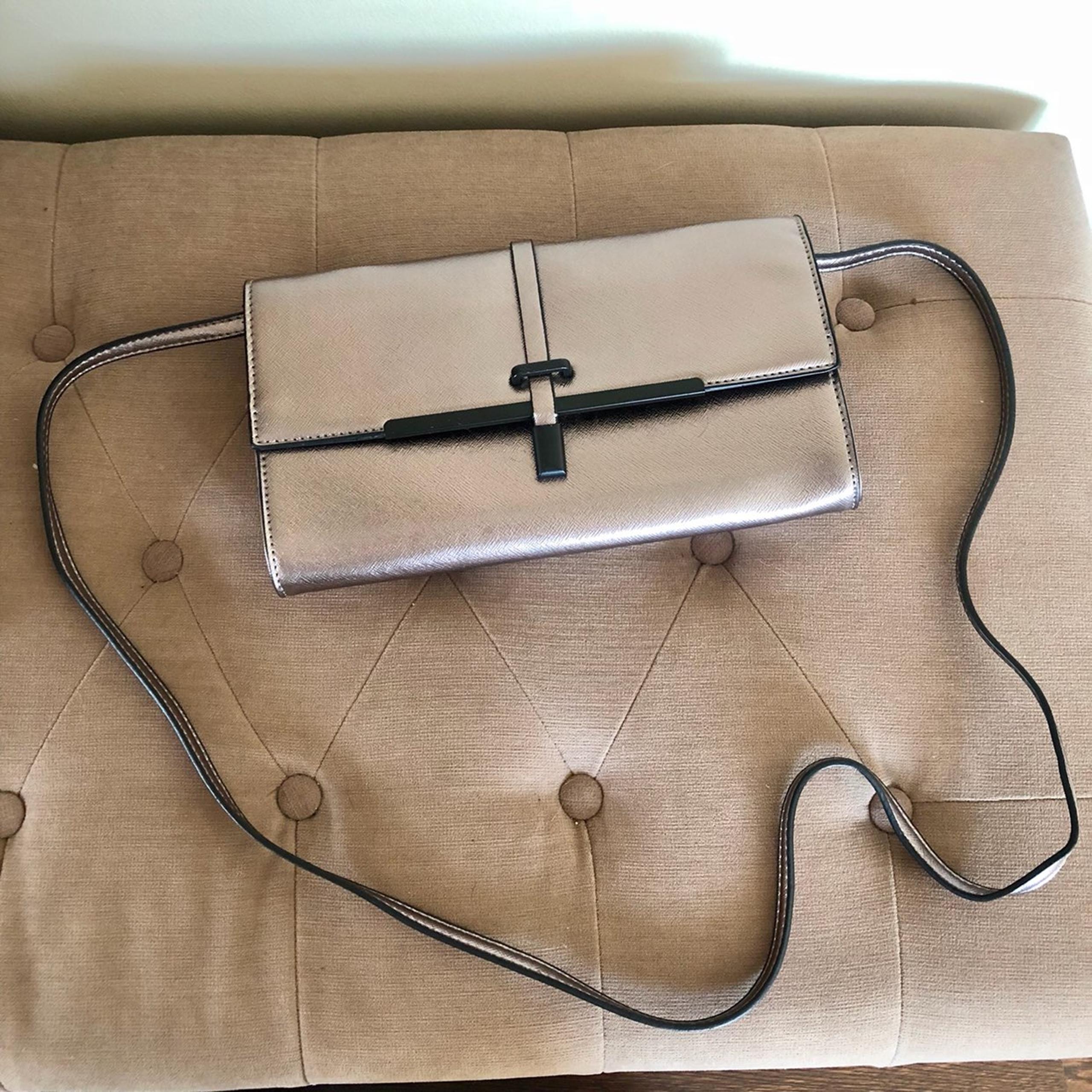 Gunmetal Silver Crossbody Bag