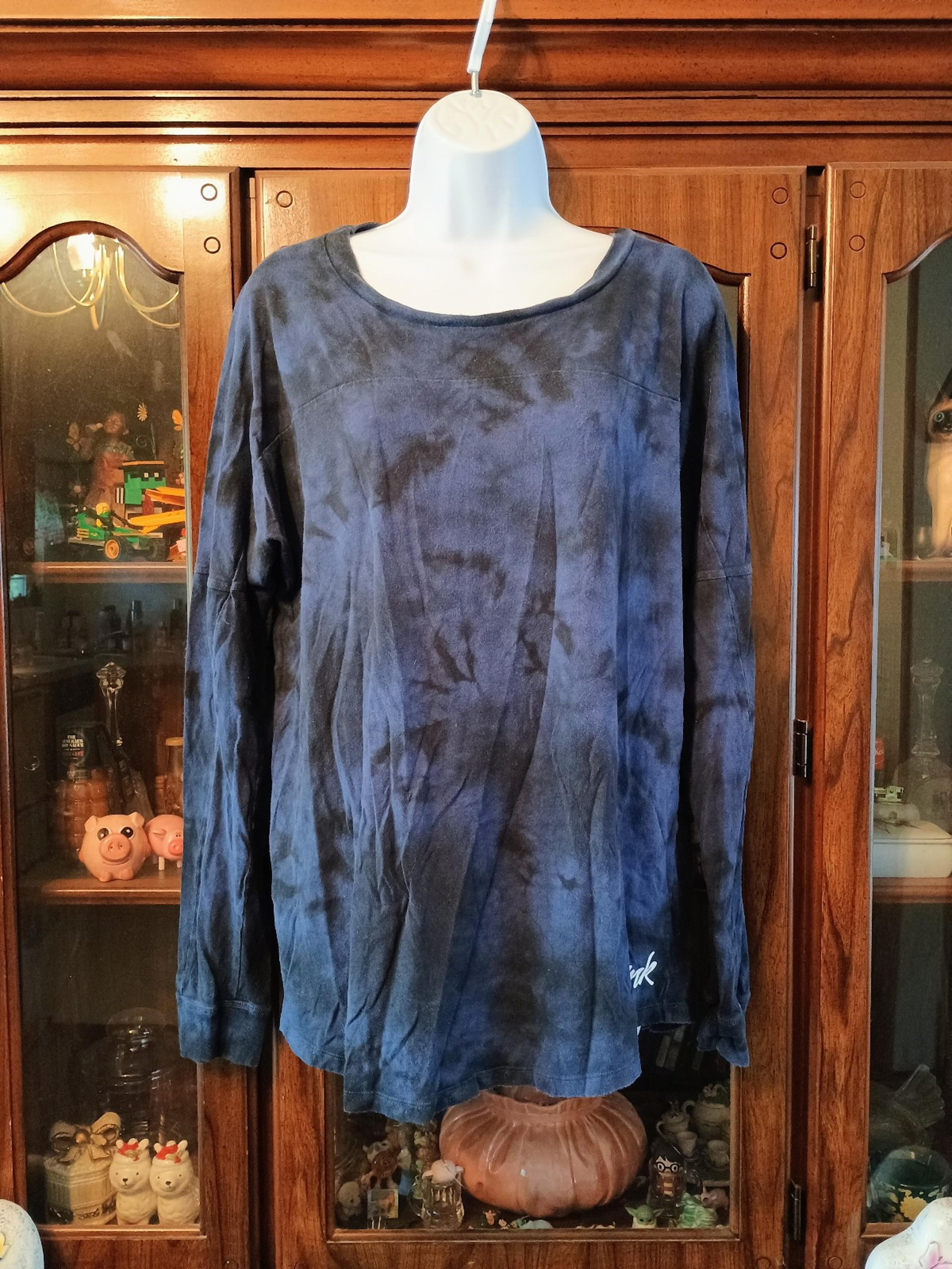 Victoria's Secret Pink Tie Dye Long Sleeve Shirt Medium