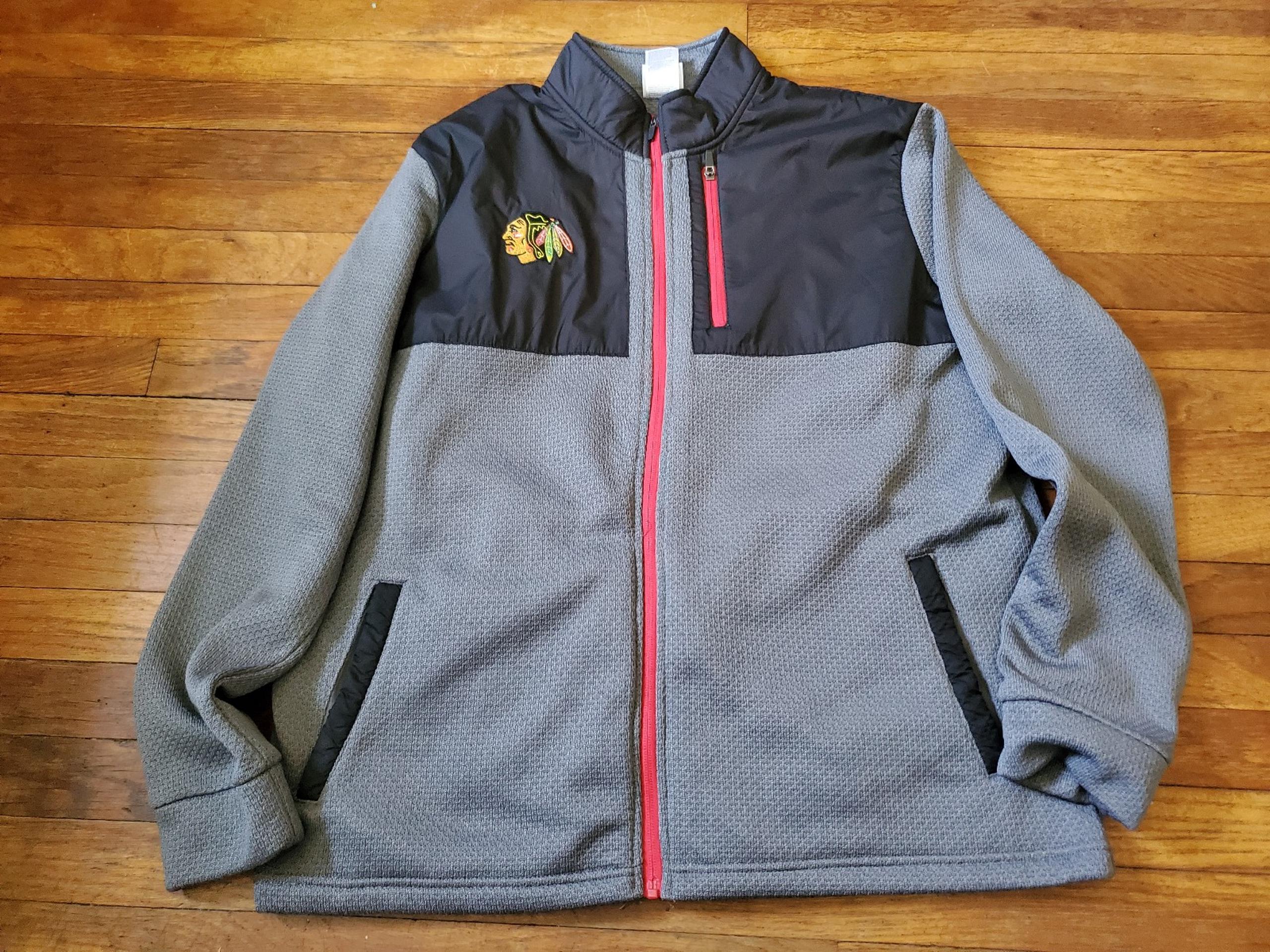 Chicago Blackhawks NHL jacket full zip. Size XL