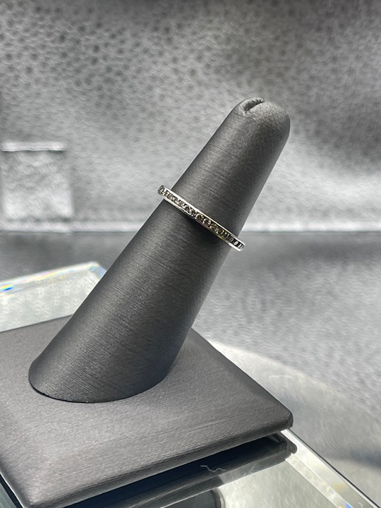 Ladies Platinum Eternity Diamond Band