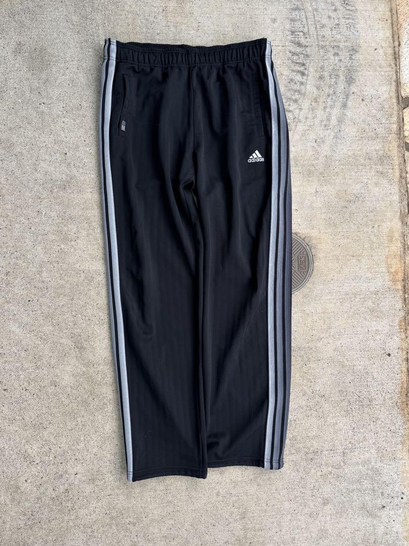 00s adidas track pants, thick (referring to the fabric)