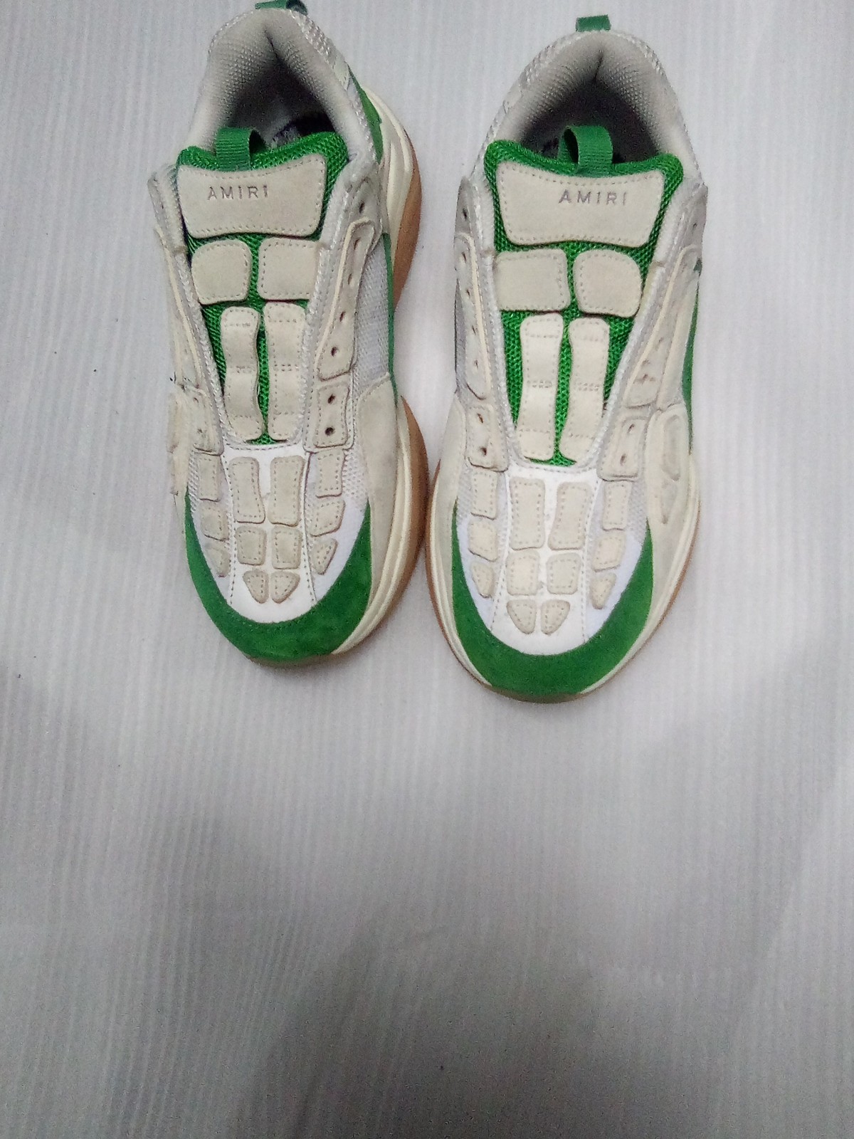 【AMIRI】Bone ランニングスニーカー シューレース SchaferandweinerShops Kiribati - 'Bone Runner' sneakers