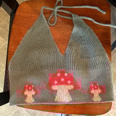 Knitted halter top