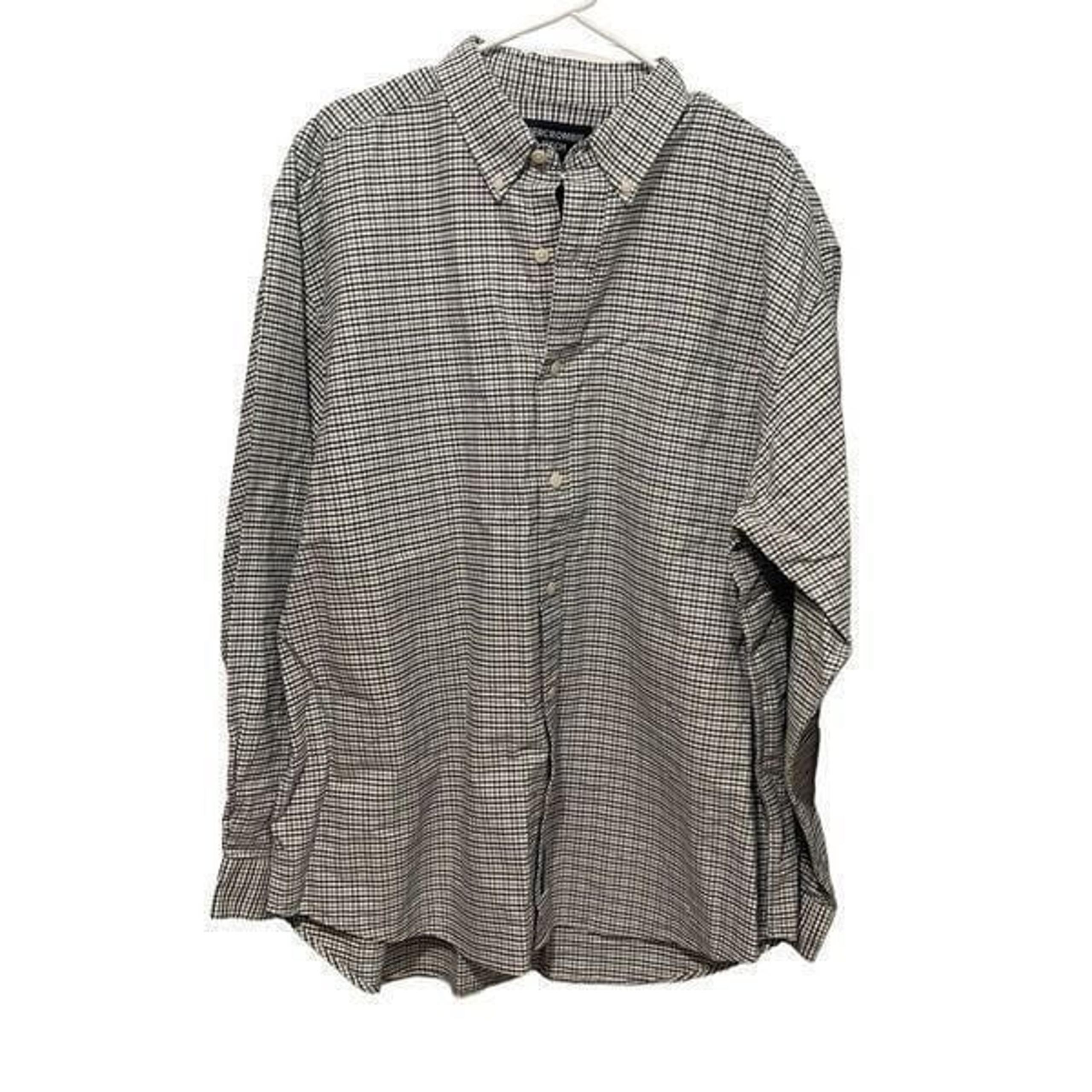 Abercrombie & Fitch Gingham Button Front Dress Shirt Men’s Size Large