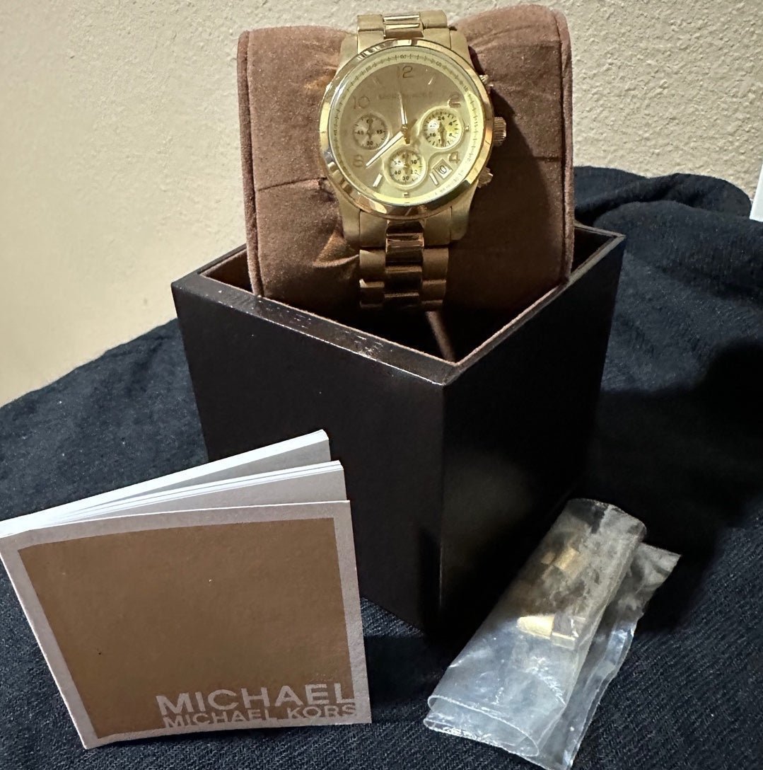 MICHAEL KORS GOLD WATCH FOR WOMEN