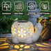 Solar Lantern Lights, Turtle Outdoor Lantern with Waterproof LED Garden Light