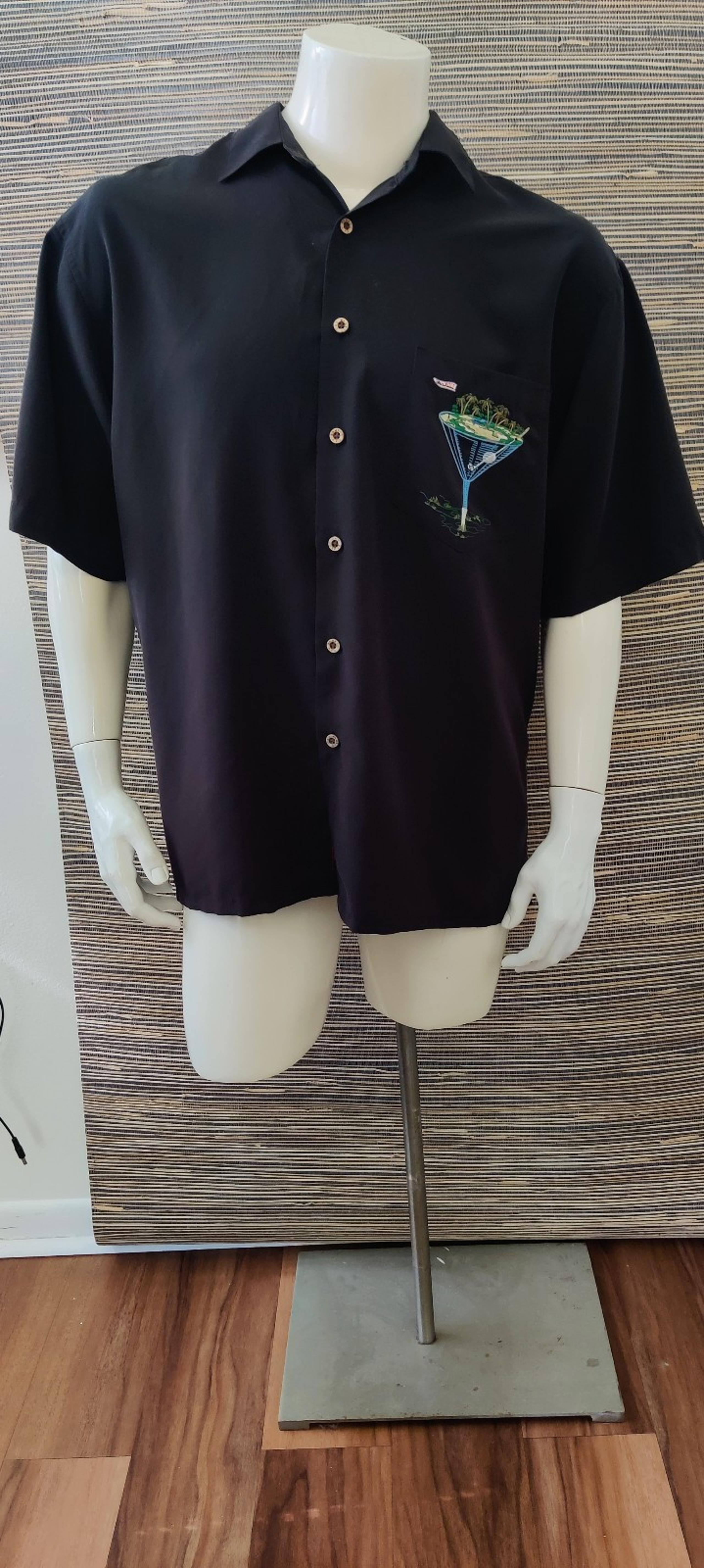 Bamboo Cay, Par Bar ,. men's Large black shirt