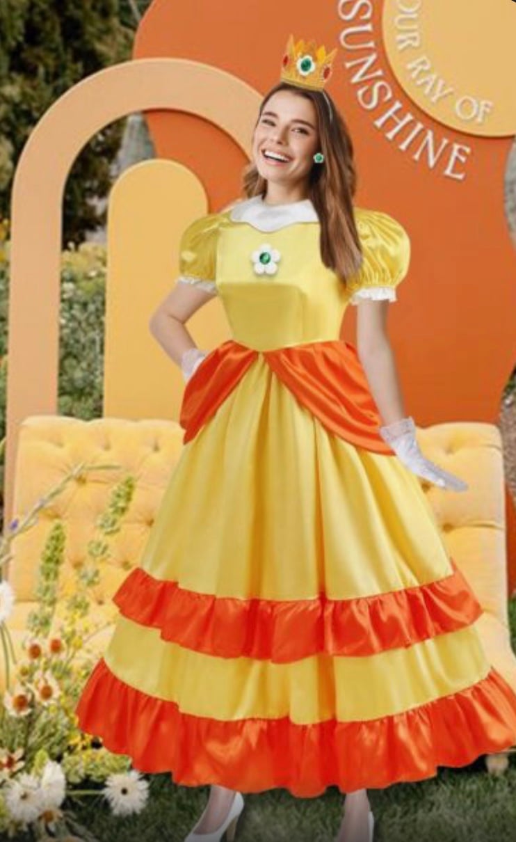 WISHTEN Princess Costume for Adults,Princess Dress for Women, Halloween Costu...