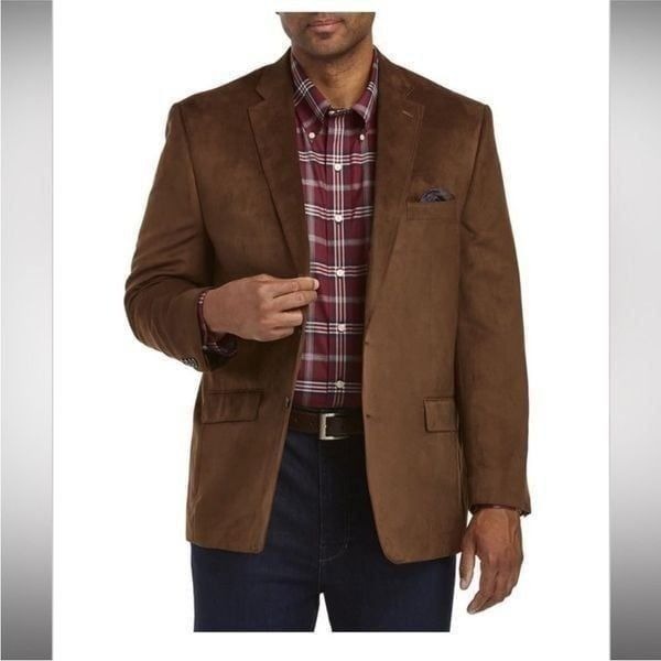 Ralph Lauren Brown Micro Suede Sports Coat | 44R