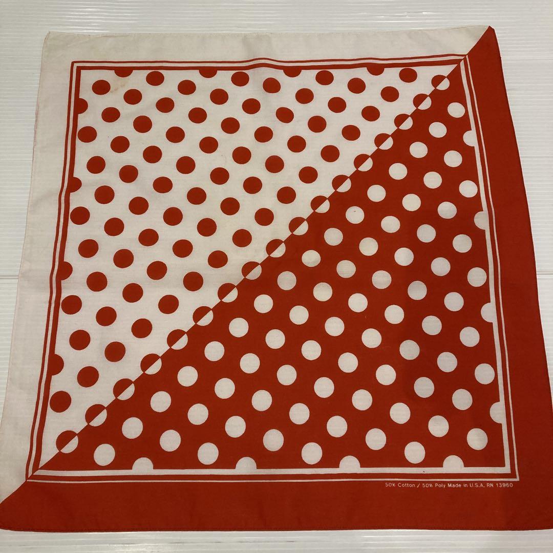 Rare NOS 70s 80s vintage bandana, made in the USA.