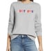 Halogen Ladies Size Large Gray Just Love Long Sleeve Sweatshirt