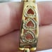 Quartz Heart watch gold tone ladies wristwatch