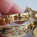 Quartz Heart watch gold tone ladies wristwatch
