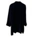 Gallery Woman 3X black trench coach with scarf