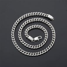 30 18K White Gold Franco Chain Link Womens Necklace 18 Karat Silver Jewelry 30
