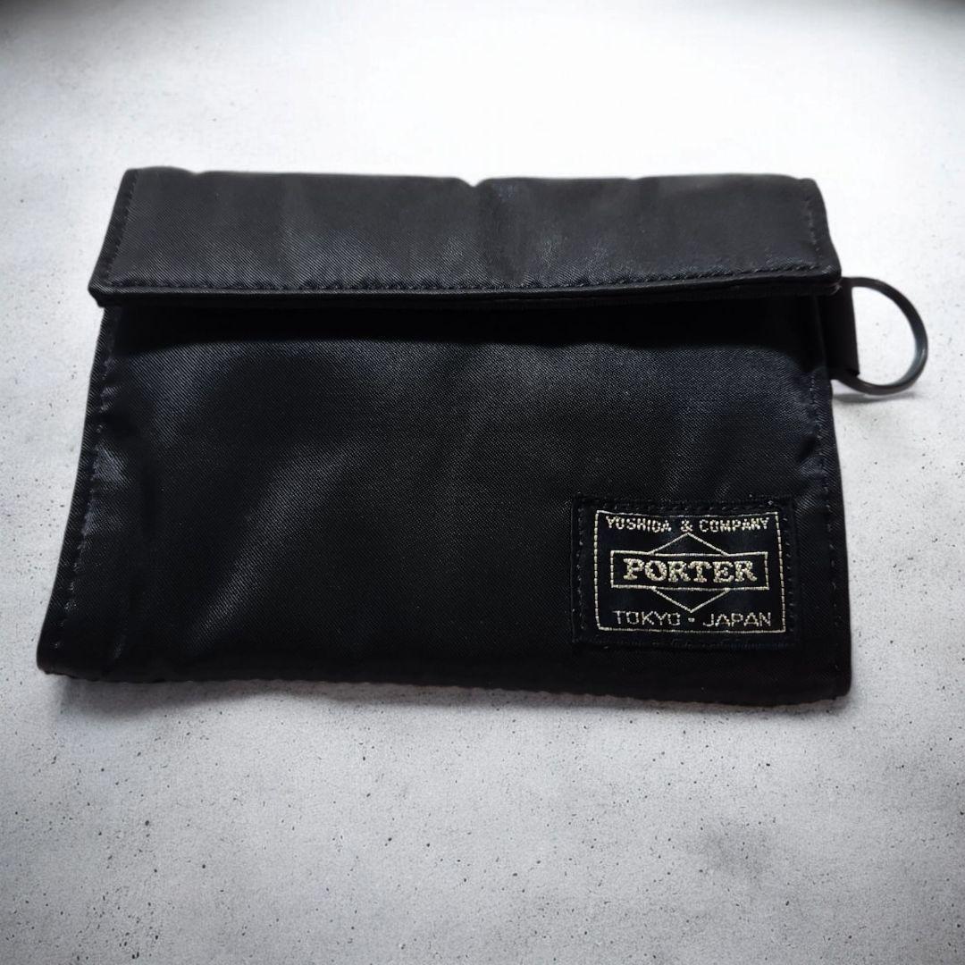 【Excellent Condition】PORTER Tanker Nylon Pouch Wallet Black