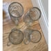 Hacker Pschorr Beer Munchen Stein Mug Set Of 4 1L Bubble Glass