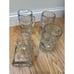 Hacker Pschorr Beer Munchen Stein Mug Set Of 4 1L Bubble Glass