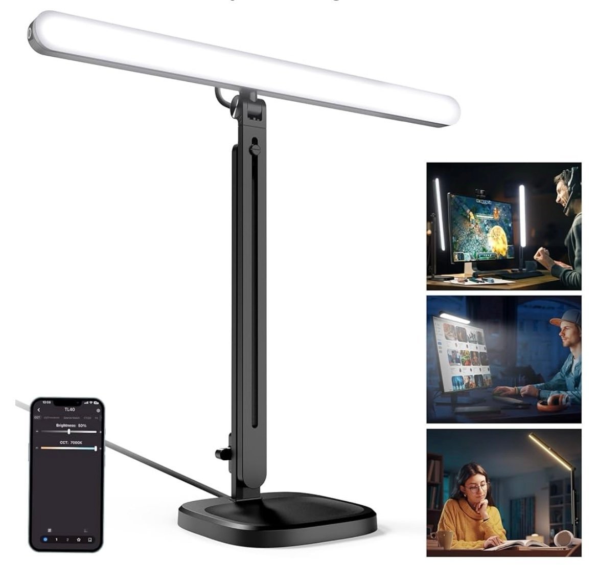 TL40 USB Streaming Key Light Bar LED Gaming Light with APP/PC/MAC Control,