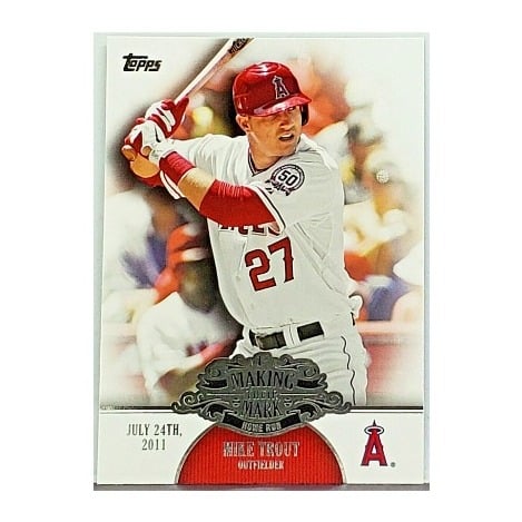 MIKE TROUT MAKING THEIR MARK 2013 TOPPS, ROY, 3X MVP ANGELS MEGASTAR