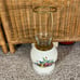 Vintage Lenox holiday tartan candle lamp tealight holder fruit pattern ceramic