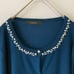 Interplanet Beaded Cardigan, Lightweight, Green, Elegant, Springy