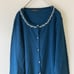 Interplanet Beaded Cardigan, Lightweight, Green, Elegant, Springy