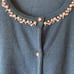 Interplanet Beaded Cardigan, Lightweight, Green, Elegant, Springy