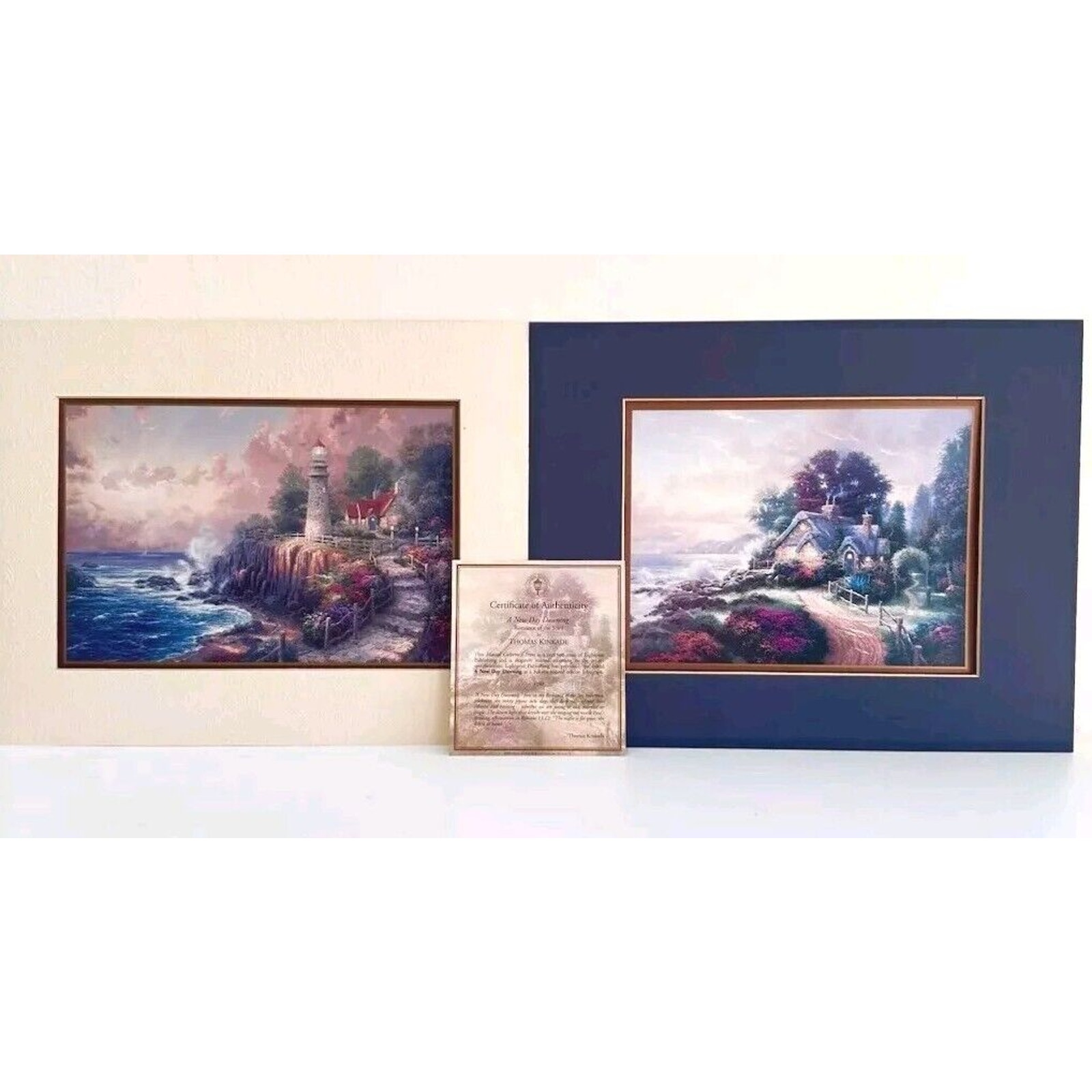 THOMAS KINKADE A NEW DAY DAWNING LIGHT OF PEACE 1999 THE LIGHT OF PEACE 2001
