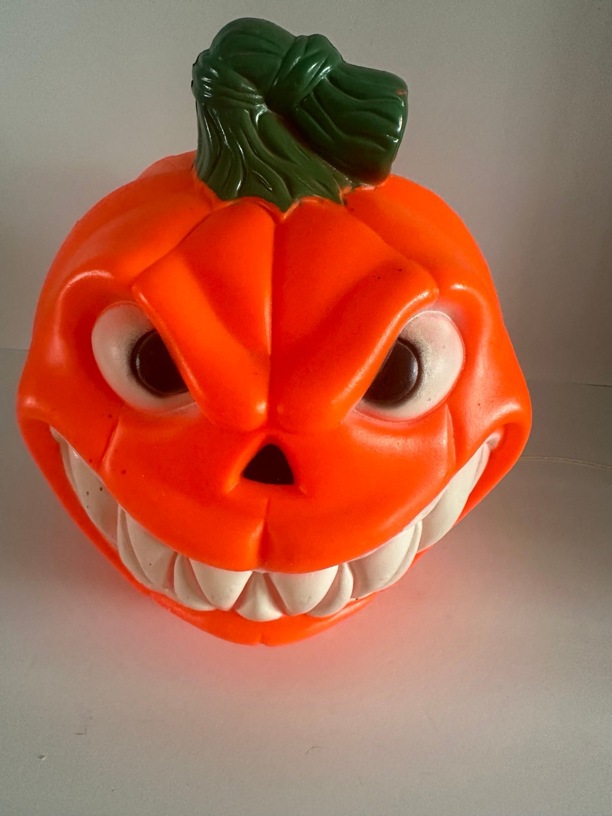 Vintage blow mold pumpkin 2 faces