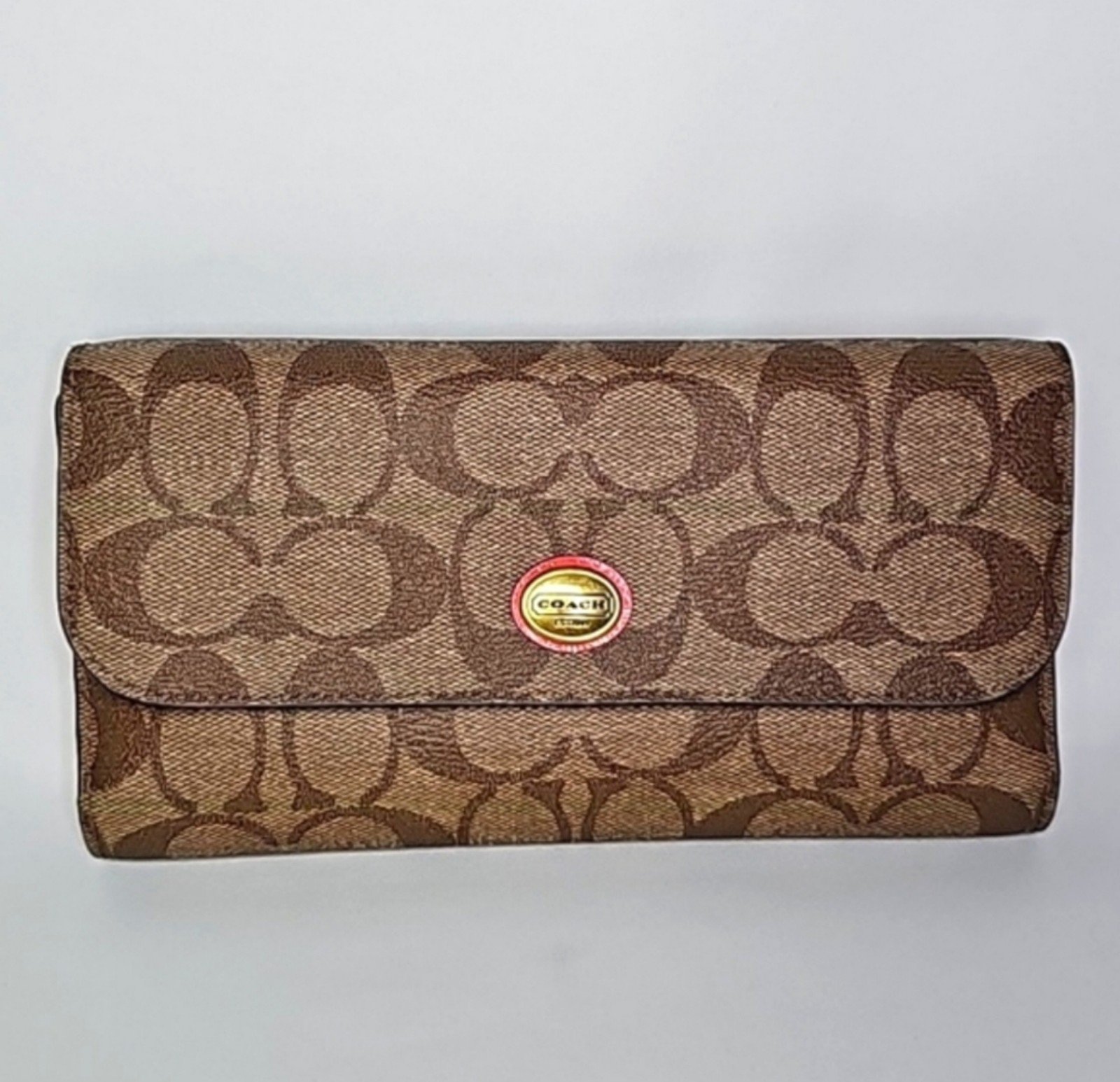 COACH ▪︎ SIGNATURE CHECKBOOK WALLET ▪︎ PEYTON