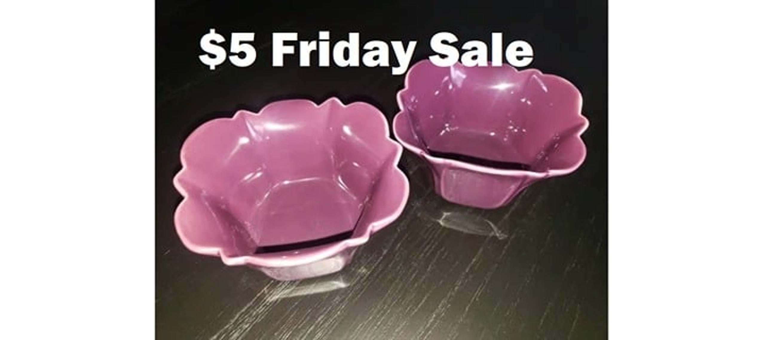 CLEARANCE!! Pier 1 Imports Lotus Bowls Plum Set of 2