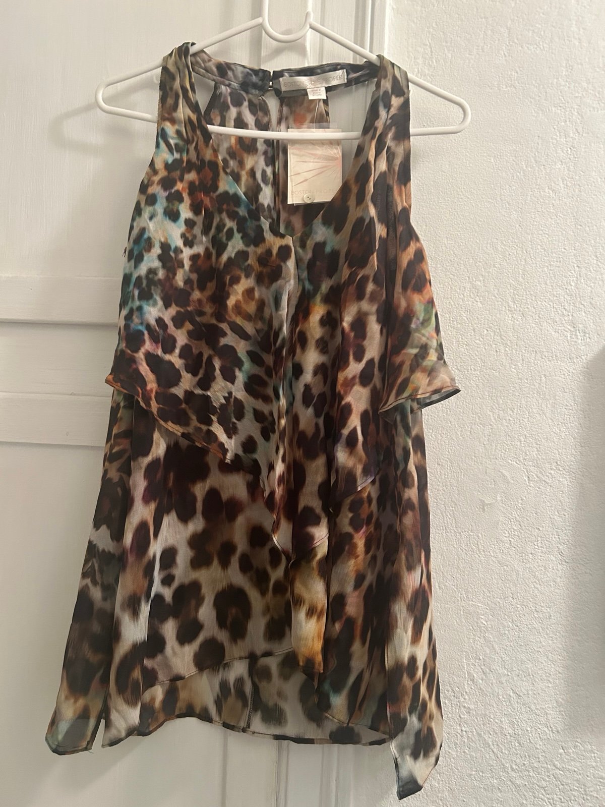 Boston Proper Size 2 layered blouse