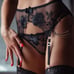 3 PC Black Lingerie Set LARGE